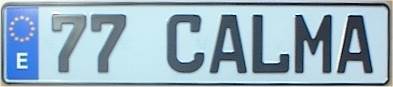 Spain License Plate