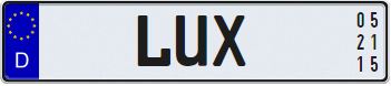 Name Plates with Expiration Date
