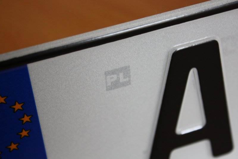 Poland License Plate