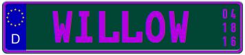 Name Plates with Expiration Date
