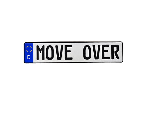 MOVE OVER German Euro Plate