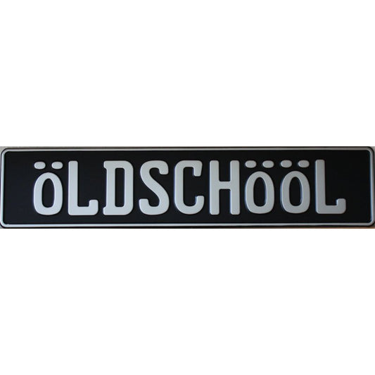silver on black plate