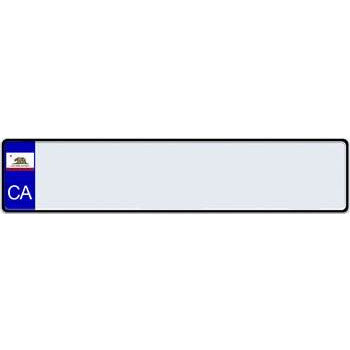 US State Euro License Plate