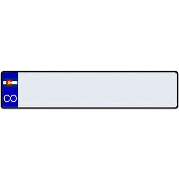 US State Euro License Plate
