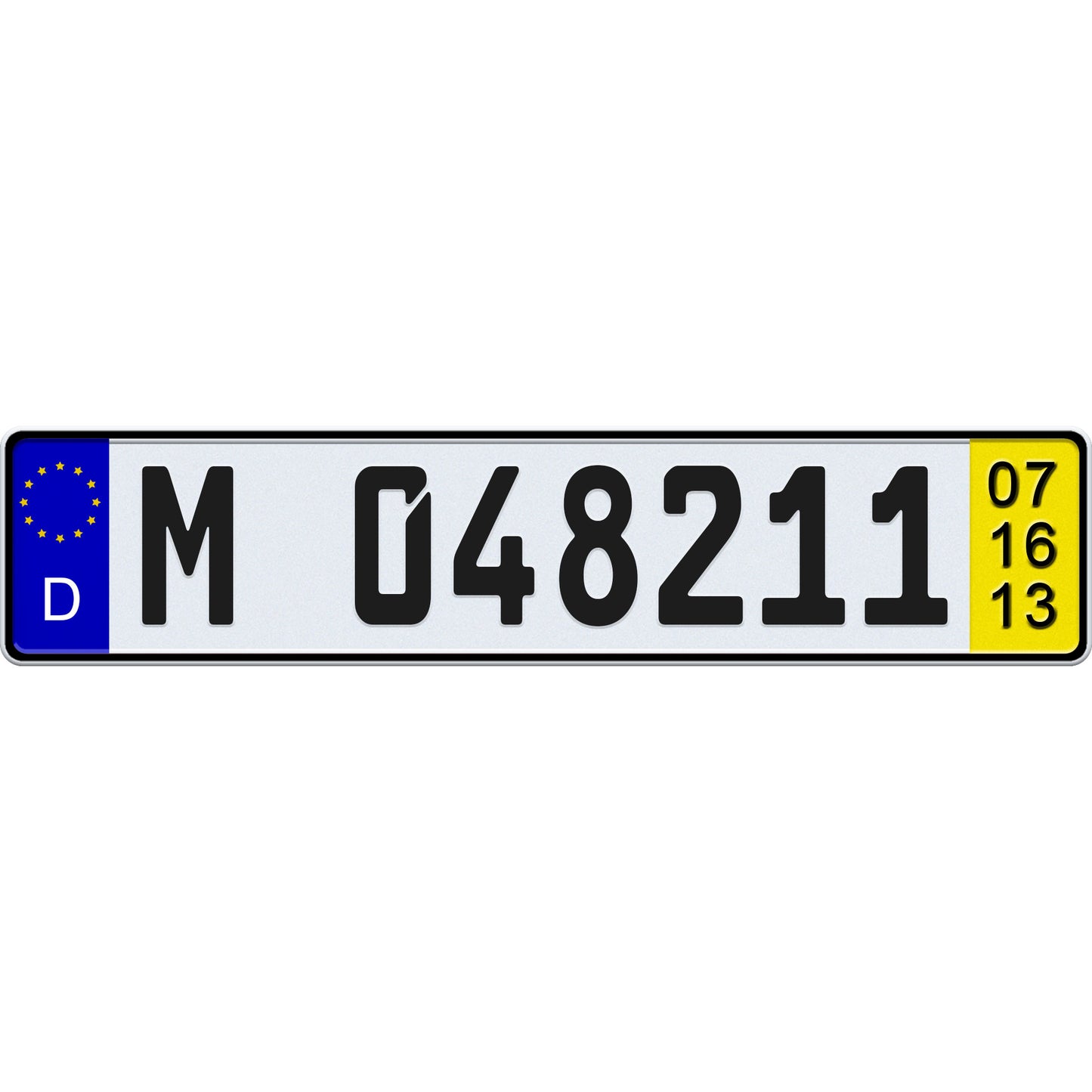 DKZ German temporary license plate