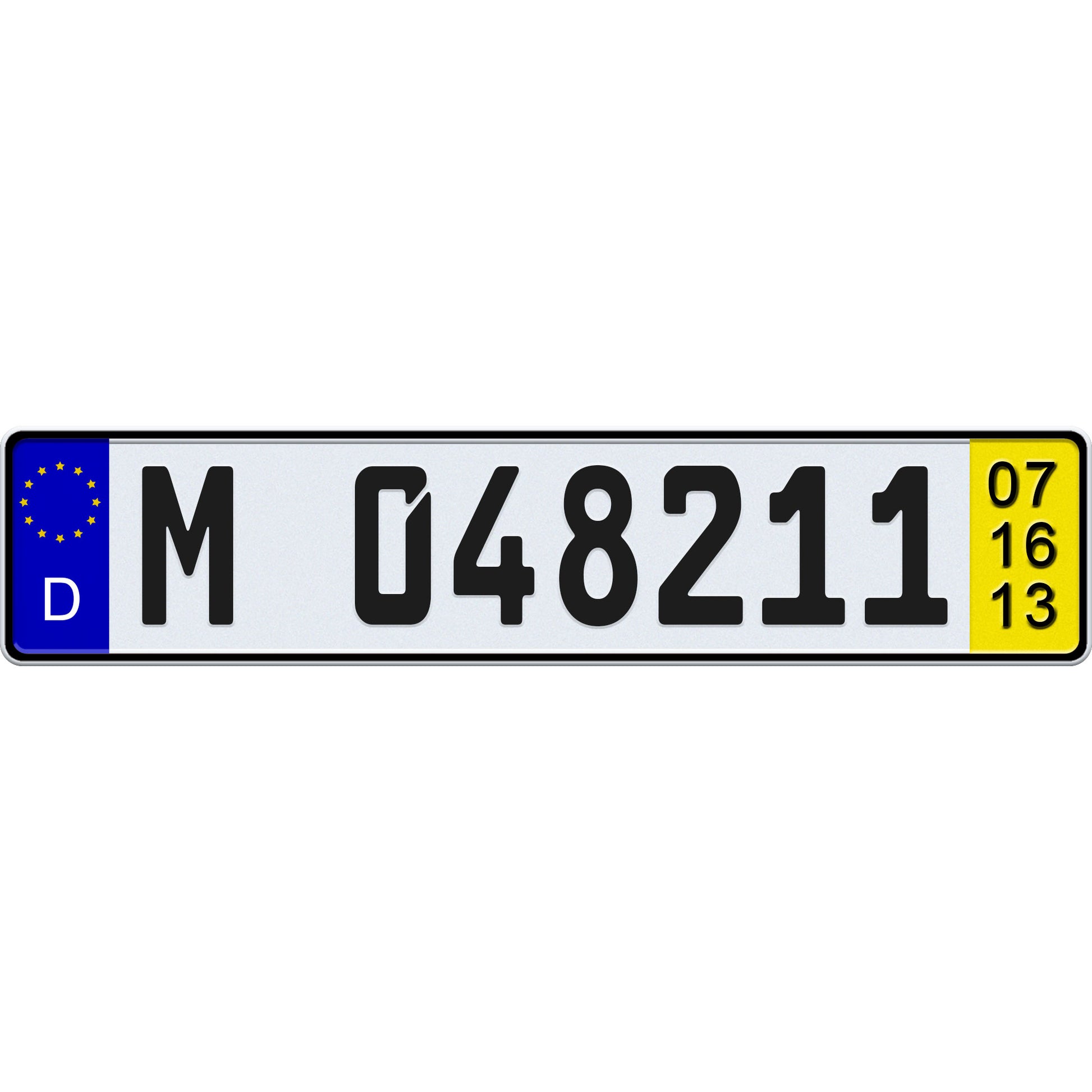 DKZ German temporary license plate