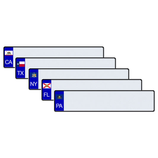 Euro Style US License Plates