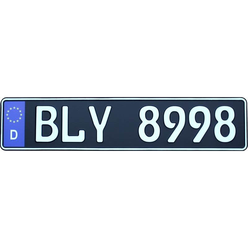 white on black europlate