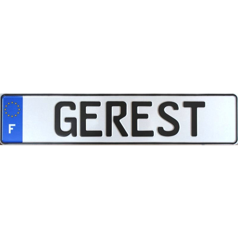 France License Plate