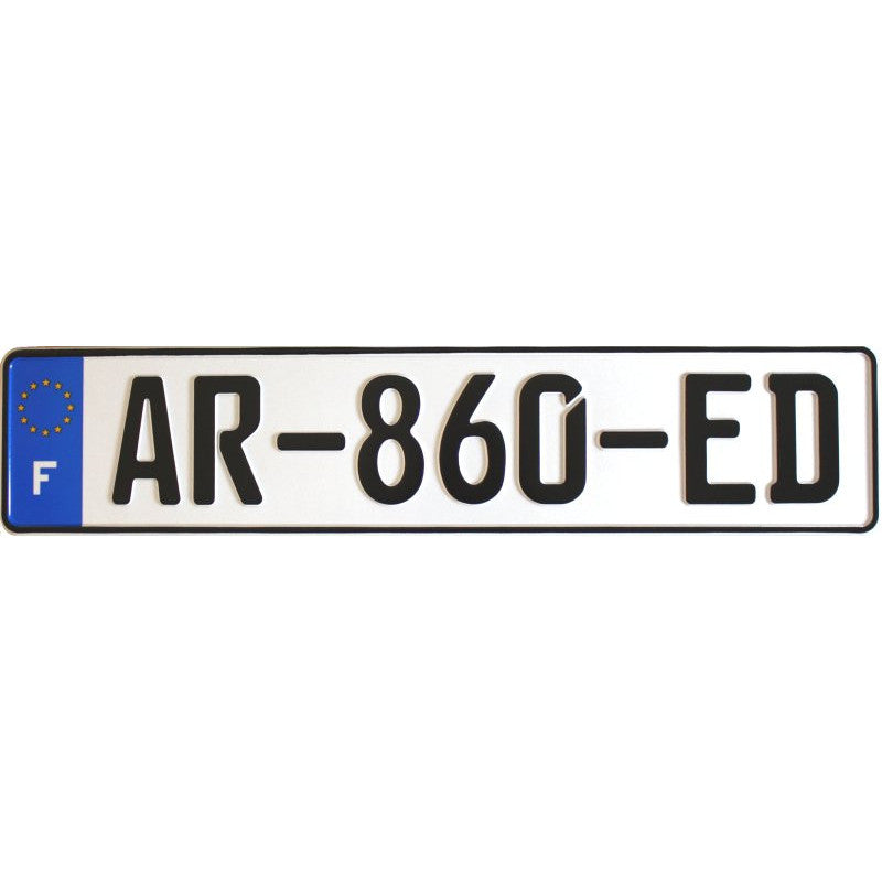 France License Plate