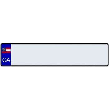 US State Euro License Plate