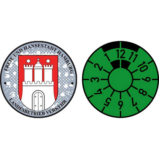 Hamburg City Sticker and Inspection Seal
