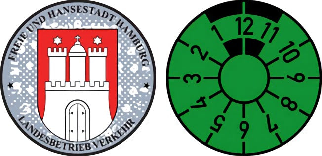 Hamburg City Sticker and Inspection Seal
