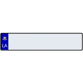 US State Euro License Plate