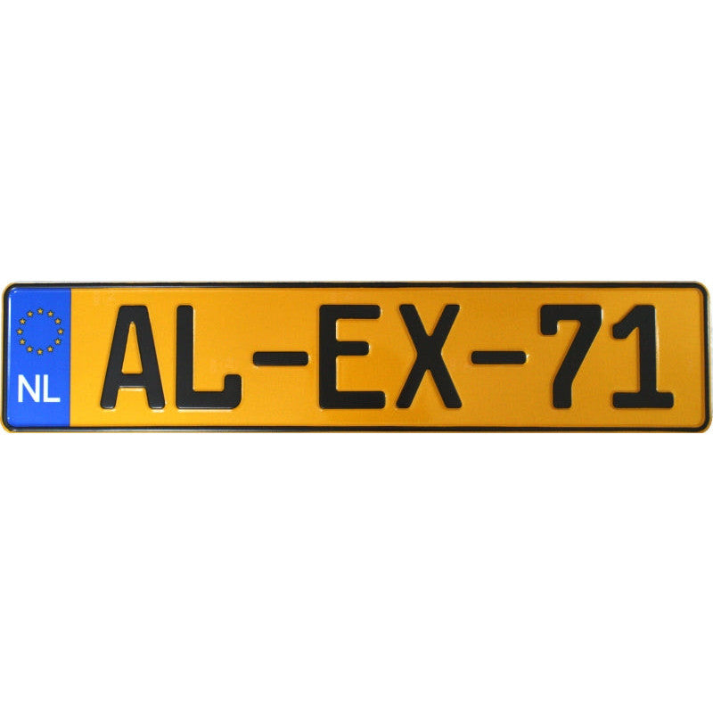 Netherlands License Plate