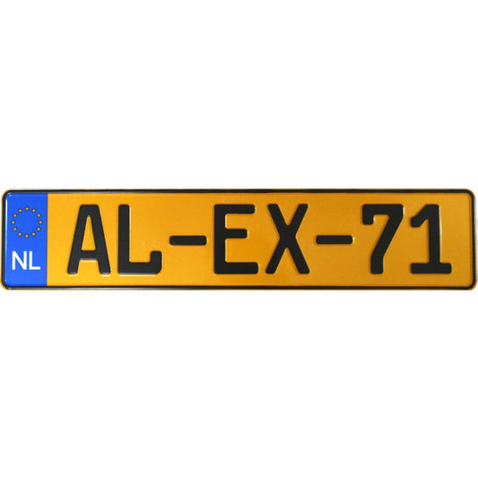 Netherlands License Plate
