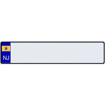 US State Euro License Plate