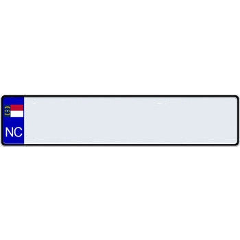 US State Euro License Plate