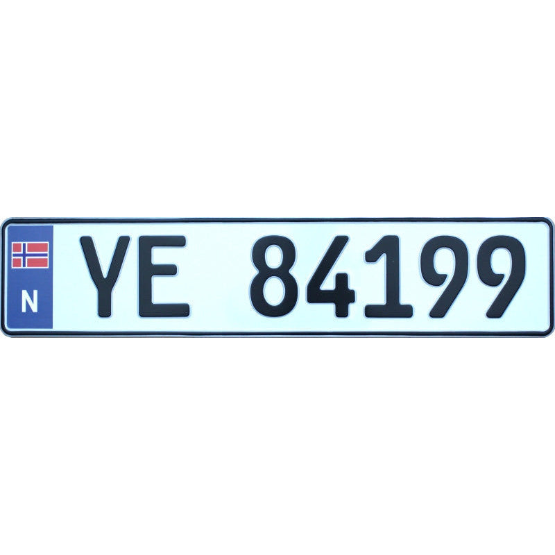 Norway License Plate YE 84199