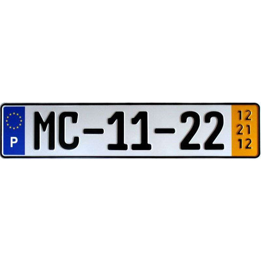 Portugal License Plate