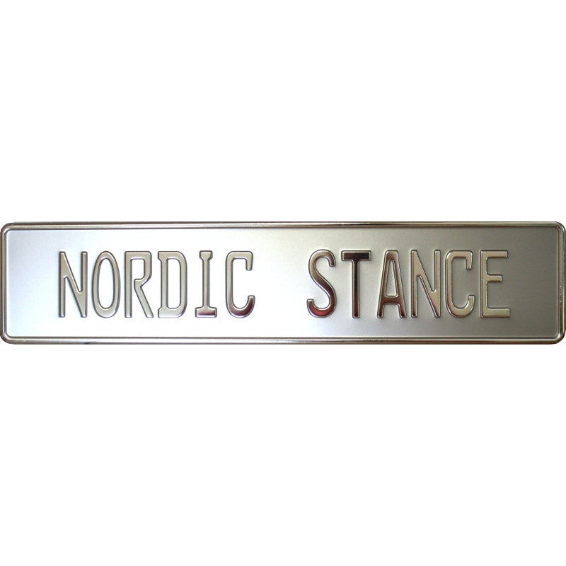 Silver with Chrome Text Small Font