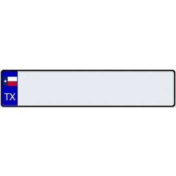 US State Euro License Plate
