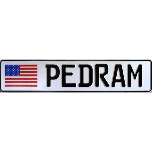USA flag License Plate