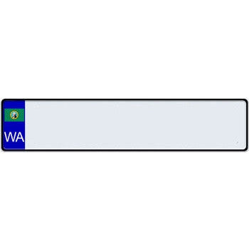 US State Euro License Plate