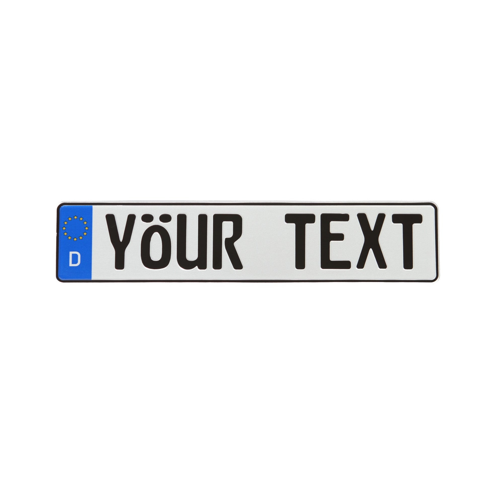 Custom European License Plate