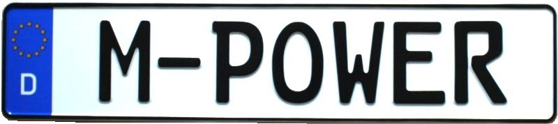 10 German License Plates