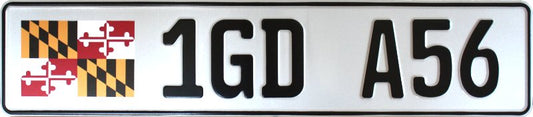 Maryland State Flag Plate