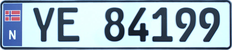 Norway License Plate YE 84199