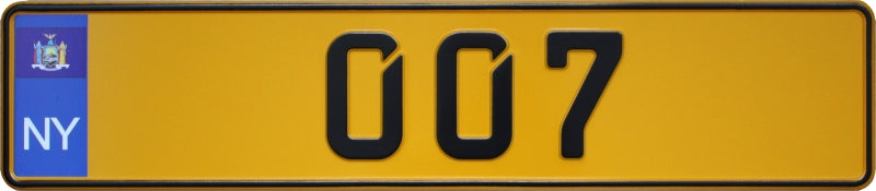 NY Europlate yellow