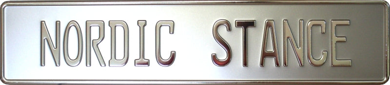 Silver with Chrome Text Small Font