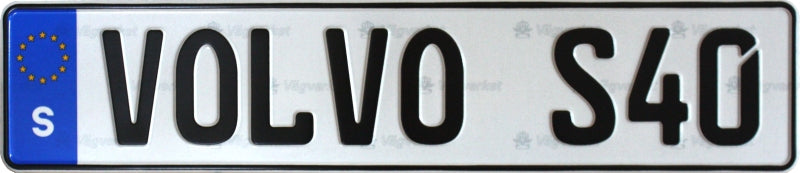 Sweden License Plate