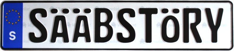 Sweden License Plate