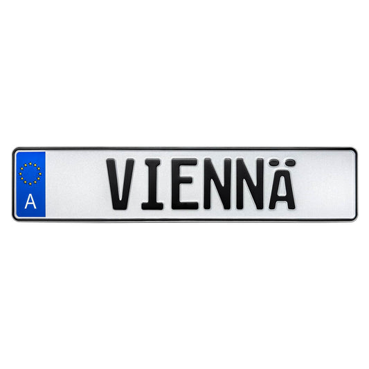 Austria License Plate